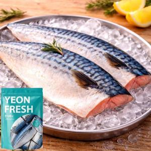 연프레시 고등어 총2팩 국내산 손질고등어 개별포장 (1팩/550g내외5토막)