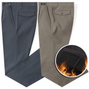 겨울 쟌피엘 남성 스판 기모바지 정장바지 골프바지 남자 슬랙스 신사바지 빅사이즈~46