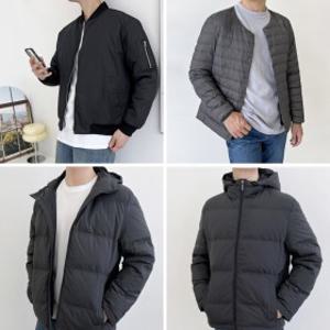 항공 얇은 경량 구스 다운 덕 오리털 중학생 하프 겨울 커플 여성 남성 30대 정장 봄 숏 점퍼 잠바 아우터