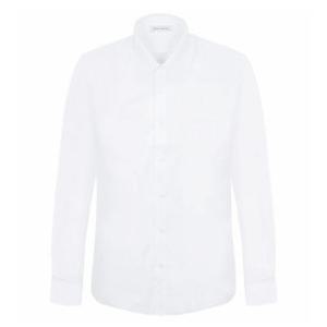 레디핏 남자 하얀색 무지 교복용 면혼방 긴팔 와이셔츠_MN001