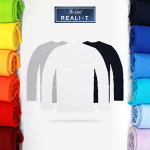 리얼리T/국산/남여공용/긴팔티/라운드티 /면티/밴드