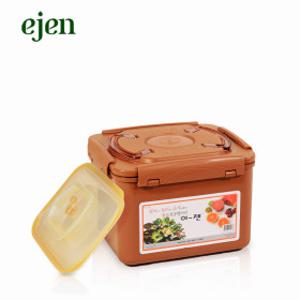 황토 진공항아리 사각 7.4리터/김치통/쌀통