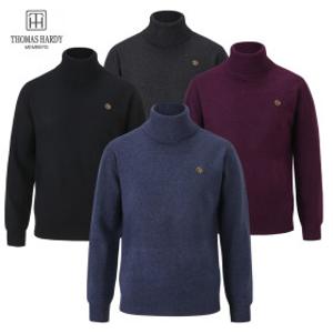 겨울 남성 울 니트 폴라티 터틀넥 남자 폴라티 긴목 니트티 TM