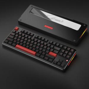 PMO 오로라80 무선 기계식 키보드 알루미늄 PC정위판 8000mAh 87키 무광블랙 그린축