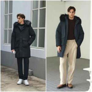 힐크릭 남성 골프의류 25FW 노블리안 구스다운 코트 2종택1