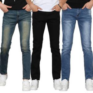 사계절 남성바지/와이드/블랙진/9부/남자/밴딩바지/빅사이즈/간절기/남성/슬림일자/청바지/28-42사이즈