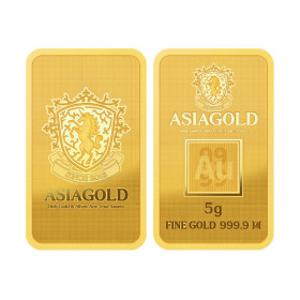 아아시아골드 순금 24K 잠상 프레스 골드바 5g