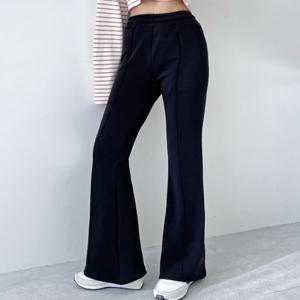 여자 밍크 부츠컷 기모바지 슬림 밴딩 고무줄바지 겨울 융기모바지