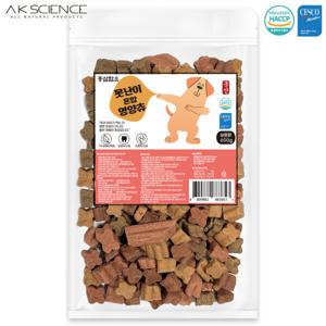 (600g 1+1/무배)대용량 못난이간식 600g x2개 총 1.2kg/홍삼 가수분해 단백질 애견간식 관절구강혼합 영양츄