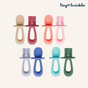 타이니트윙클 실리콘 아기/유아 수저포크세트 컬러선택