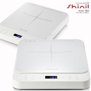 신일 1구 터치식 슬림형 인덕션 전기레인지 2000W 10단계 온도조절 180분 타이머 버튼 잠금기능 전기렌지