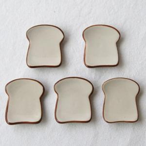 J2K 식빵 모양 젓가락받침 수저받침 커트러리 데코 식기 5P