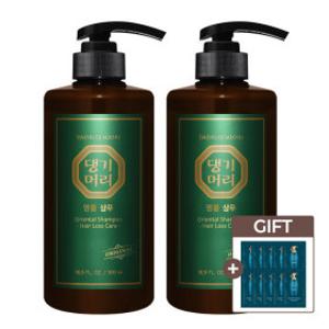 댕기머리 오리지널 명품 샴푸 (초특가행사) 500ml 2개+샴푸10매 / 전통 오리지널 한방 탈모샴푸