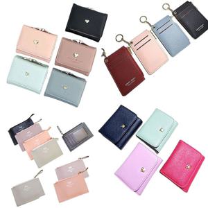 bonjour 가로형 여자 여성 카드지갑 남성 여성 반지갑 목걸이 카드지갑 커플 학생 여자 남자 목걸이 지갑