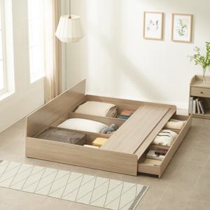 하포스 E0 3단 멀티서랍 침대 프레임 + 매트리스 세트 LED헤드선택 지정일설치 공장직송 특가