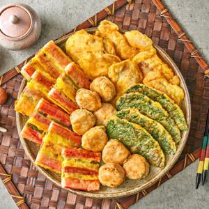 한정식 수제 모듬전 동그랑땡 동태전 깻잎전 꼬치전 4종 세트 1kg 명절 차례 제사 음식