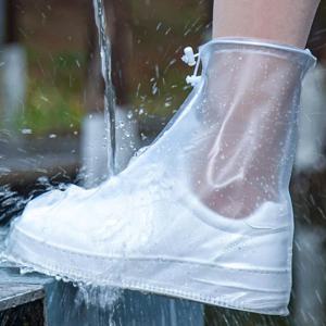 (1+1) 신발 방수 커버 실리콘 장화 덧신 덮개 실리콘 비닐 레인슈즈 우의 비오는날 운동화 보호
