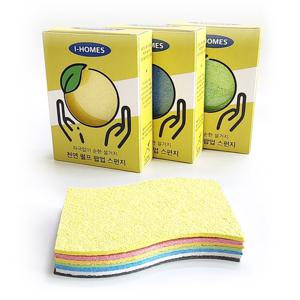 아이홈즈 천연펄프 팝업 다용도 요술 스펀지 수세미 10p
