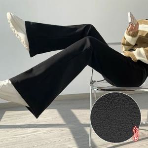 여성 부츠컷 트레이닝 팬츠 / 기모 밴딩 와이드핏 롱팬츠