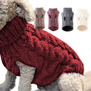 (1+1) 강아지 꽈배기 니트 겨울 옷 소형견 조끼