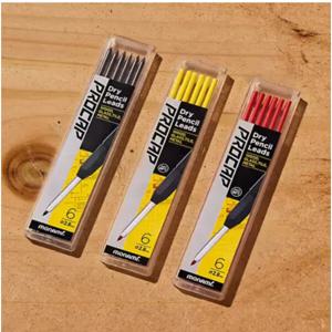 모나미 프로캡 드라이 펜슬 마카 리필심 6개세트 (2B 흑연심 / 노랑 /빨강) 목공. 건설. 인테리어 적합