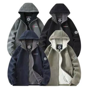 남성 여성 노르웨이 양털 후드 점퍼 자켓 빅사이즈 집업 커플 오버핏