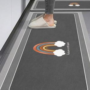 주방 발매트 빨아쓰는 규조토 발매트 미끄럼방지 화장실 욕실 매트 2종 세트 소형+대형 세트