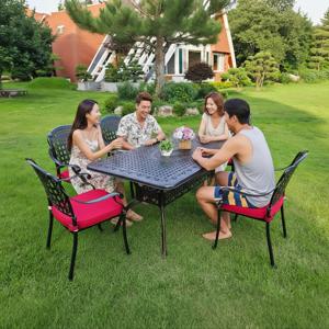 RC072-09 주물 사각 의자테이블세트/야외테이블/팬션