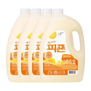 피죤 섬유유연제 2500ml 4개 옐로미모사