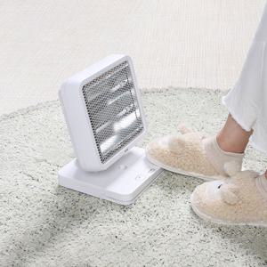 emk 미니 전기 발난로 풋히터 EK-MH1522WH 발터치 회전형 전기 난로 / 사무실 발난로