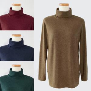 여성 기본 목폴라티셔츠 레이어드 베이직 내복 터틀넥 목티