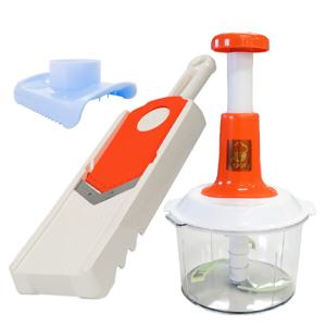 테콘 곰돌이 김장준비 풀세트 실속형 투투채칼 + 무동력 다지기