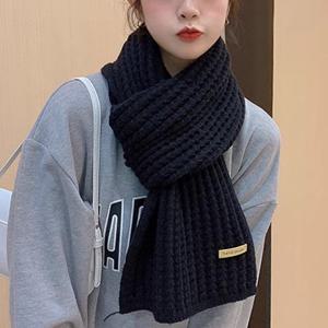 가볍고 따뜻한 뜨개 니트 목도리 학생 여성 남성 커플 겨울 방한 롱 머플러 학교 단체 선물 추천 WM10