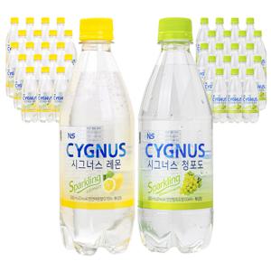 시그너스 탄산수 500ml 레몬 20개+청포도 샤인머스켓 20개 총 40개 2박스 특가