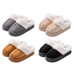 통굽 키높이 털슬리퍼 여성 따뜻한 겨울 슬리퍼