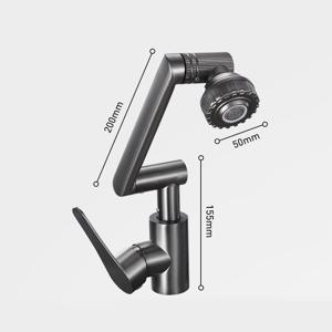 1+1유니버설 3D 자유 회전식 수도꼭지 물튐 방지 수전 로봇팔 스트레칭/편한 물사용/다기능 2단