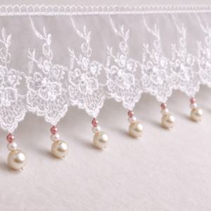 진주 바란스 커튼 비즈발 주방 창문 방문 패브릭 문발