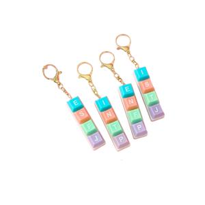 MBTI 키보드 키링 만들기 1개  / MBTI 키보드 키링 16종 성격유형 키캡 열쇠고리 가방키  당일배송