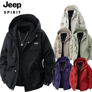 JEEP SPIRIT 트렌드 아웃도어 남성 재킷 봄 방풍 후드 재킷
