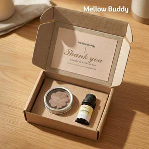 멜로우버디 천연 아로마 오일 스타터키트 에센셜 라벤더 티트리