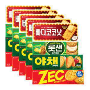 (HOT특가딜) 롯데제과 롯데 비스킷 4종 총 5세트