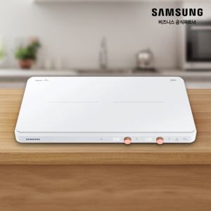 삼성 2구 인덕션 더 플레이트 NZ62DG300CFW 화이트 전기레인지 무료배송(소상공인제품)/