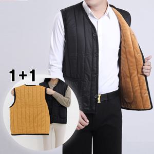 1+1 여성 남성 방한 융털조끼 누빔조끼 방한 깔깔이