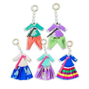 J2K 한복 키링 전통 키홀더 한국 기념품 열쇠고리 소품