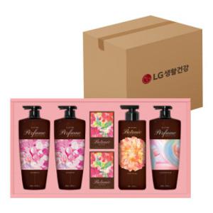 LG 엘지 설선물세트 샴푸바디프리미엄퍼퓸컬렉션 X 4개 (1박스) + 쇼핑백 증정