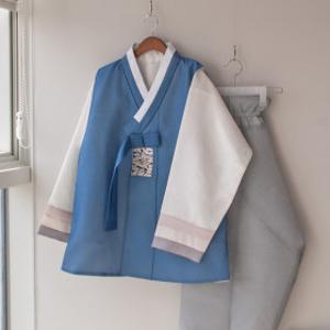 맞춤 남자 성인 신랑 돌 칠순 잔치 행사 대회 지훈 색동 한복(105호)