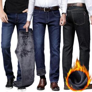 남자 겨울 기모청바지 28~40 일자핏 스판진 빅사이즈 데님팬츠 편한 데일리 슬랙스 모음전