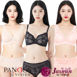 (20%쿠폰) 비너스 브라 팬티 세트 A~G 컵 여성 속옷 노와이어 빅사이즈 브래지어 B C D E F 비비안 홑겹 큰