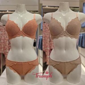 (현대백화점)트라이엄프/TDWBR811TDWBP811/리사이클 친환경 레이스 릴렉스쿠션 브라팬티세트