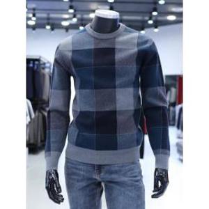 STCO 세이브존04 FW WARM 체크 라운드니트 2KT24308 (17809236)